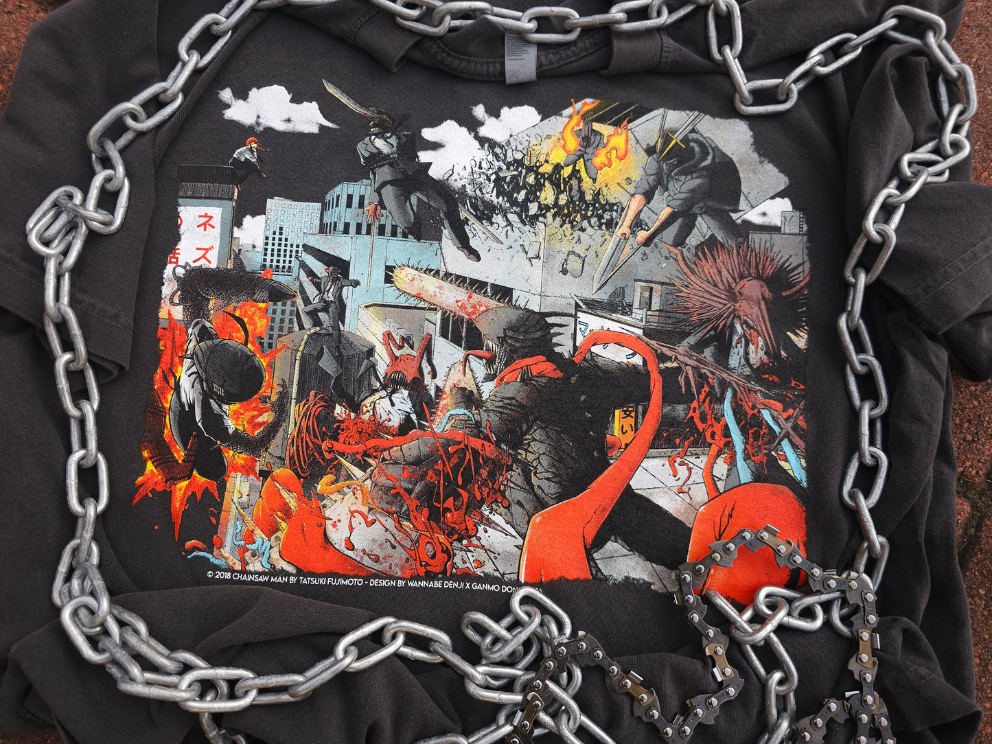 Chainsaw Vs The Weapons Tee Extras